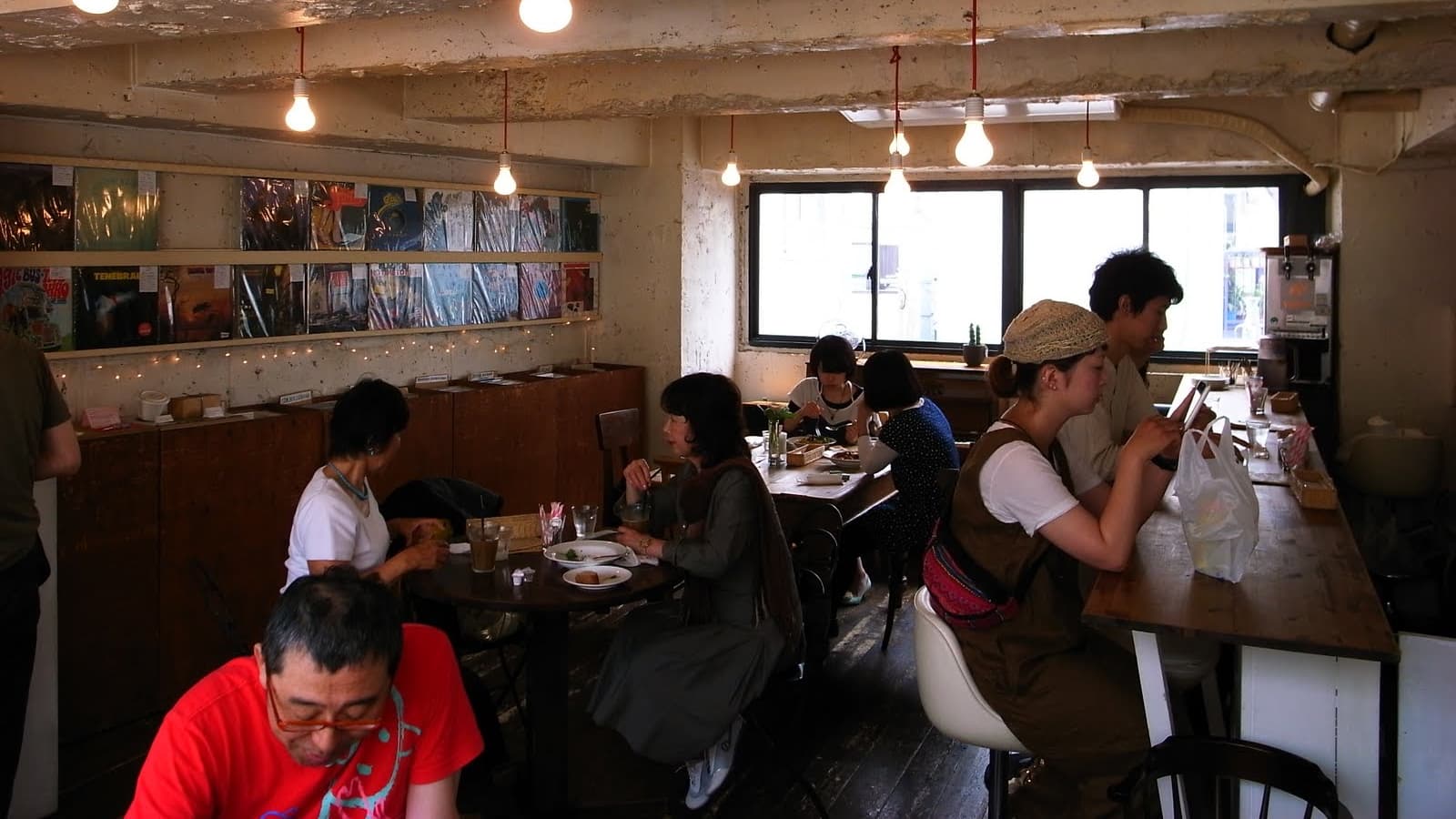 City Country City, a combination cafe and record store packed with vinyl and relaxing vibes.